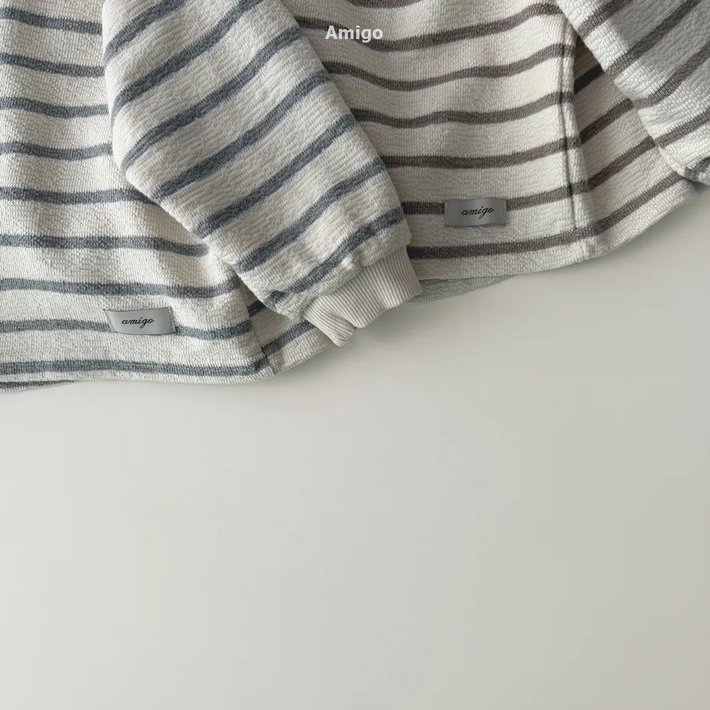 韓國童裝 26春 | AM03 Stripe Tee (80~120cm)