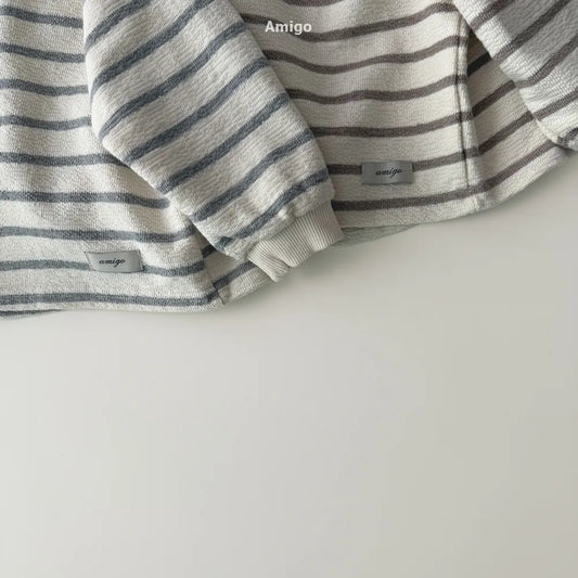 韓國童裝 26春 | AM03 Stripe Tee (80~120cm)