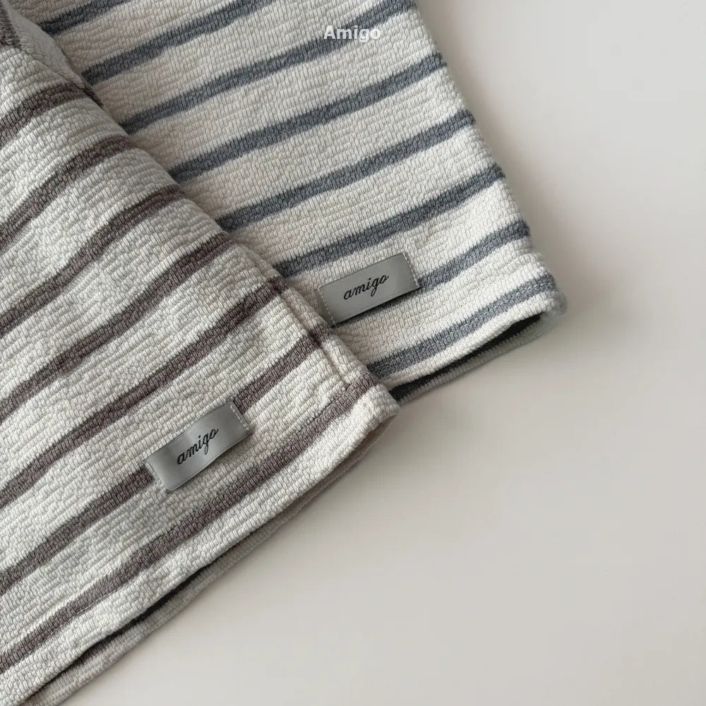 韓國童裝 26春 | AM03 Stripe Tee (80~120cm)