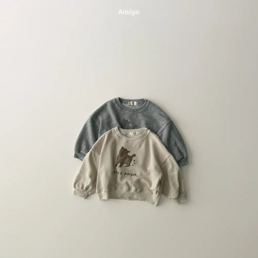 韓國童裝 26春 | AM04 Soft Cat Hoodie (80~120cm)