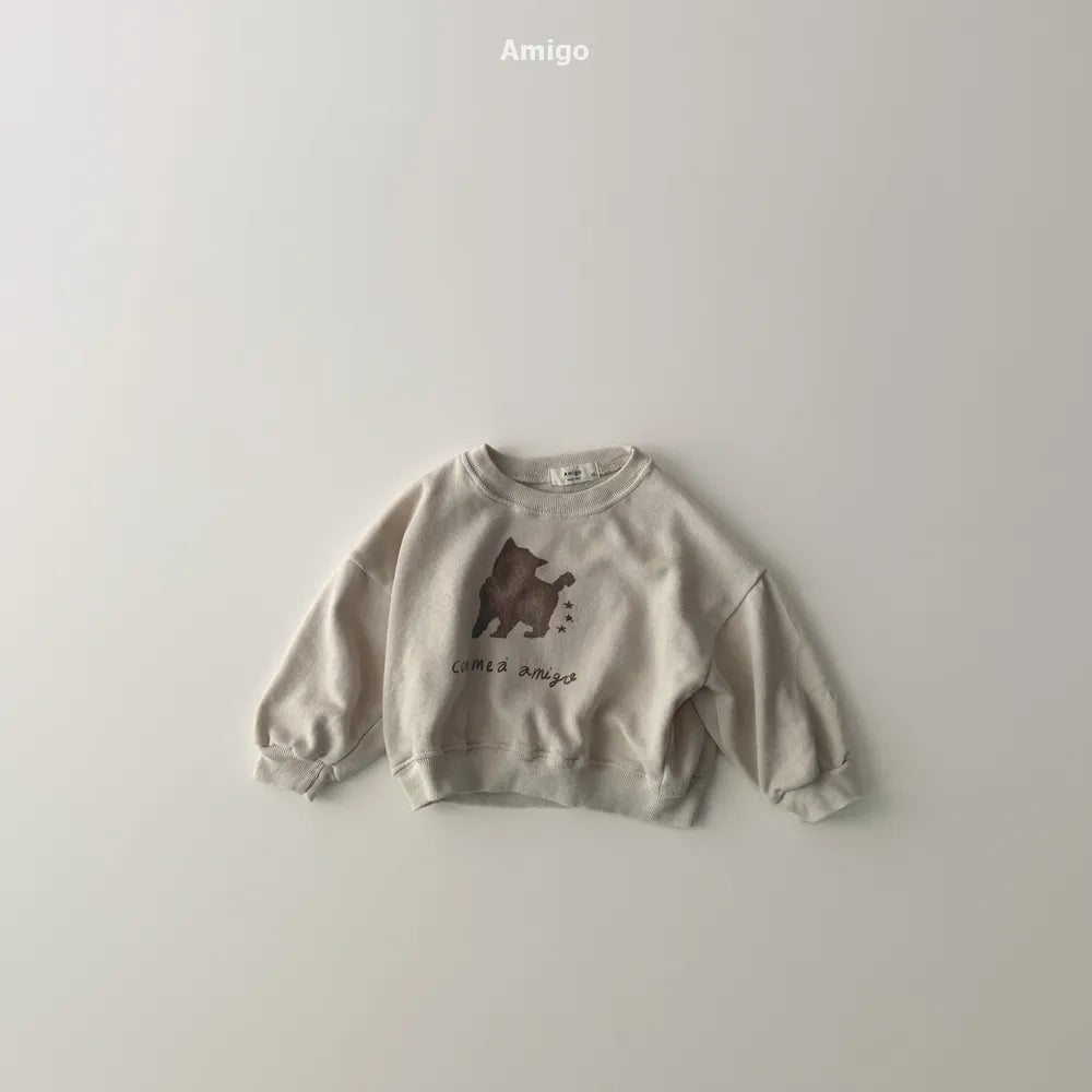 韓國童裝 26春 | AM04 Soft Cat Hoodie (80~120cm)