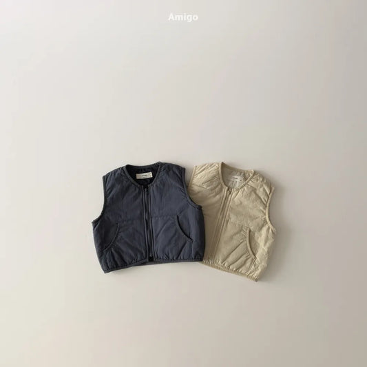 韓國童裝 26春 | AM28 Thin Padding Vest (80~120cm)