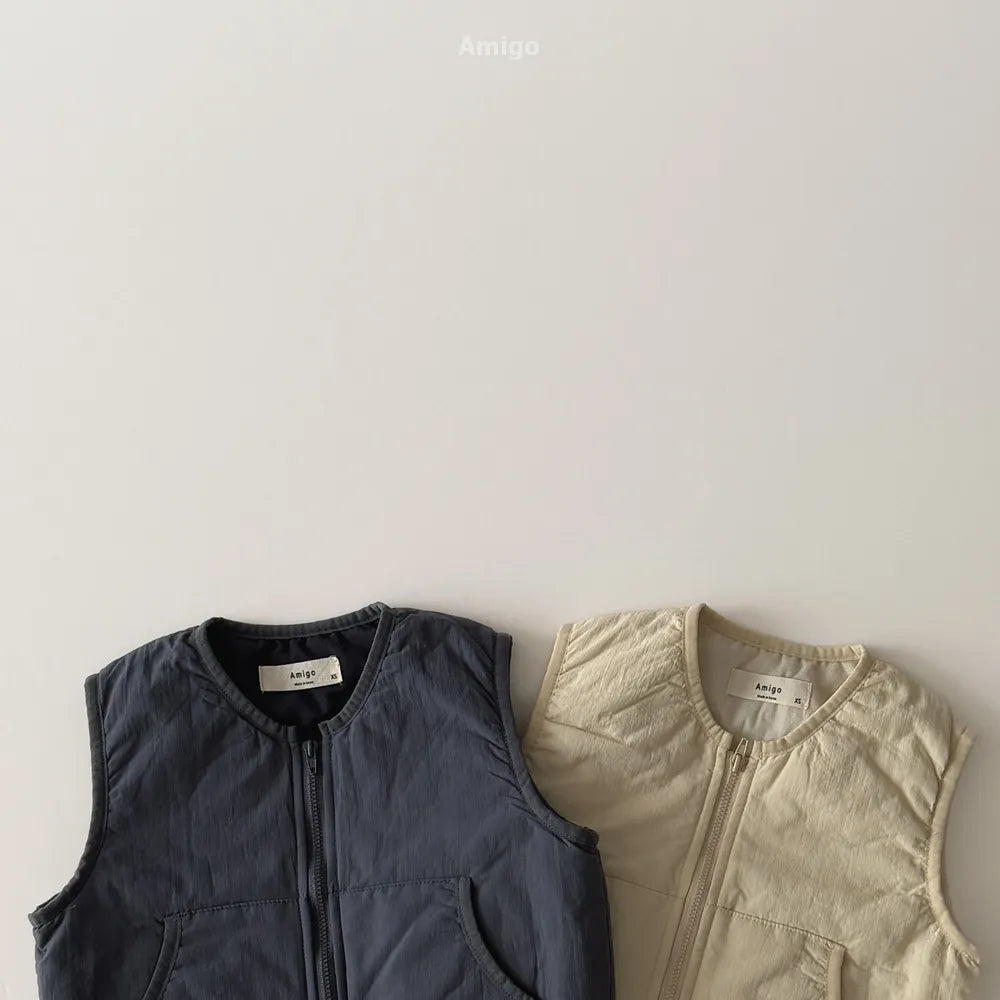 韓國童裝 26春 | AM28 Thin Padding Vest (80~120cm)