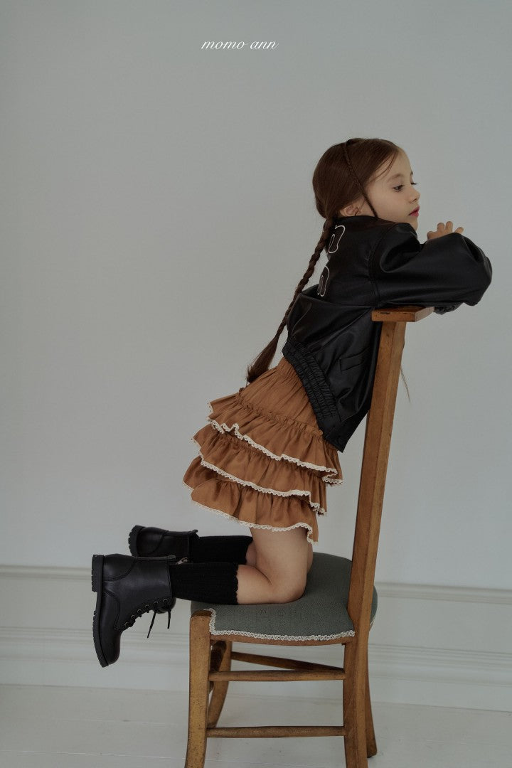韓國童裝 26秋| MN16 Leather Jacket 外套 (90-130)