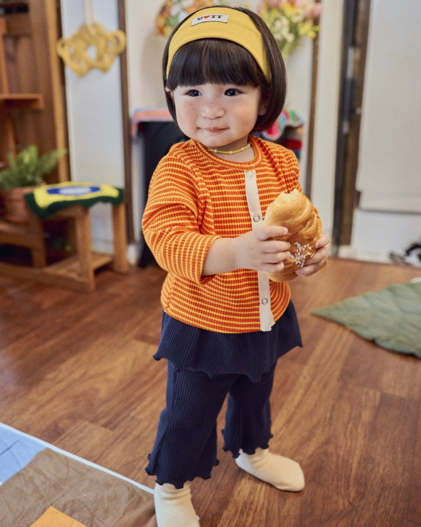 韓國童裝 26秋| OT74 Chocolat Ribbed Cardigan 外套