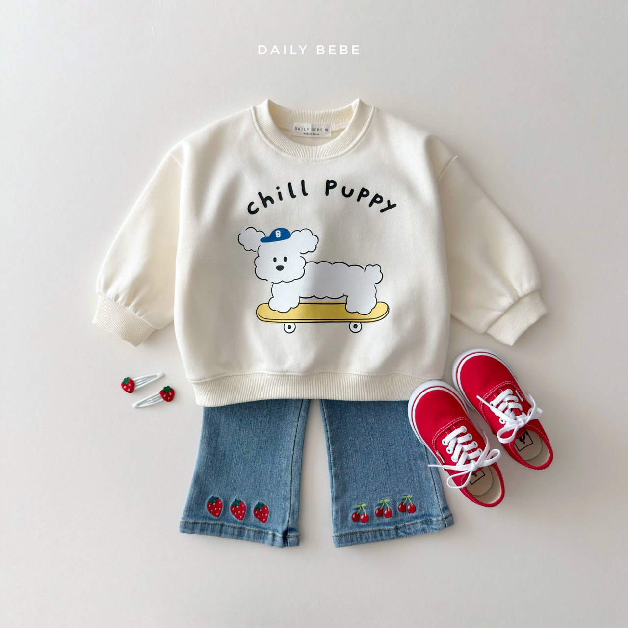 韓國童裝 26春 | DD19 狗狗衛衣 (75~140cm)