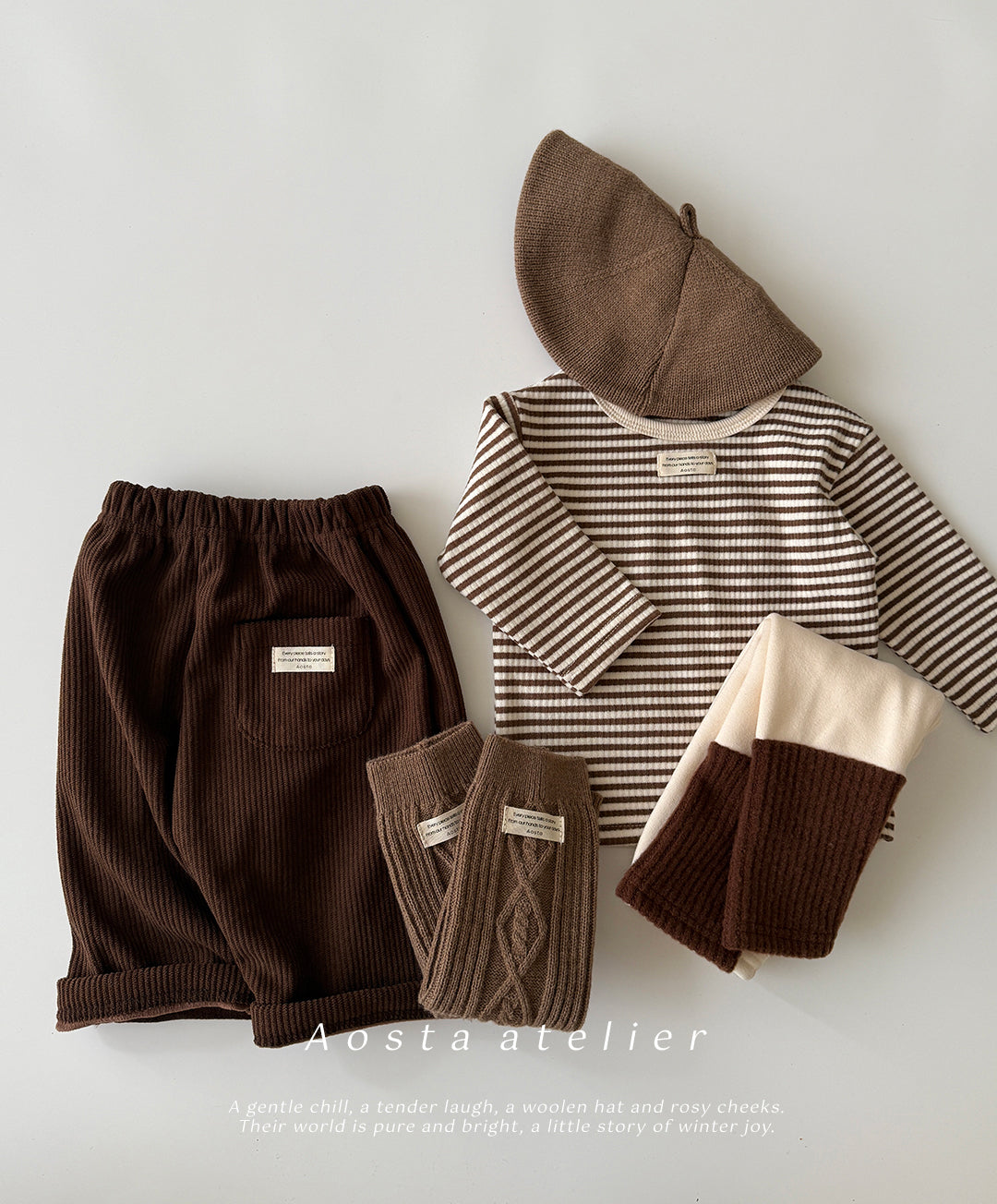 韓國童裝 25秋冬 | AO25401 Corduroy pants