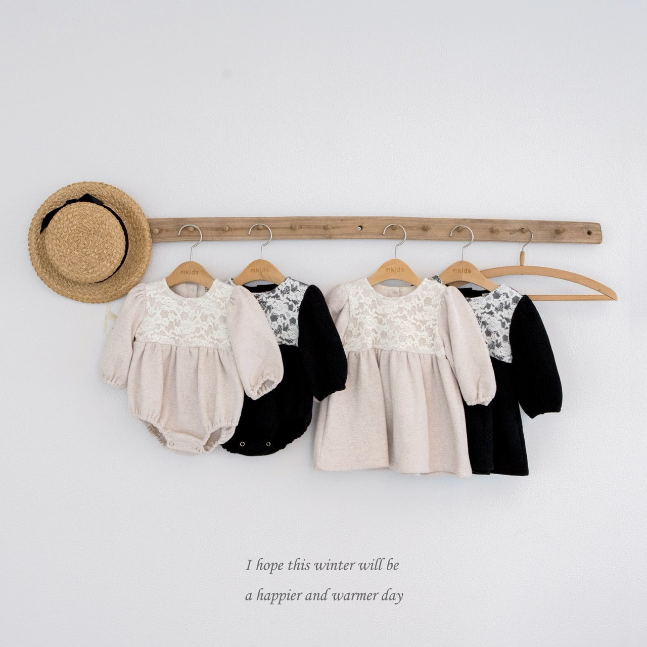 韓國童裝 25秋冬 | MD25408 Lace Baby Suit