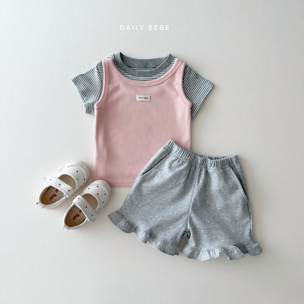 韓國童裝 26夏| DD14 Cozy Stripe Tee (75-140cm)
