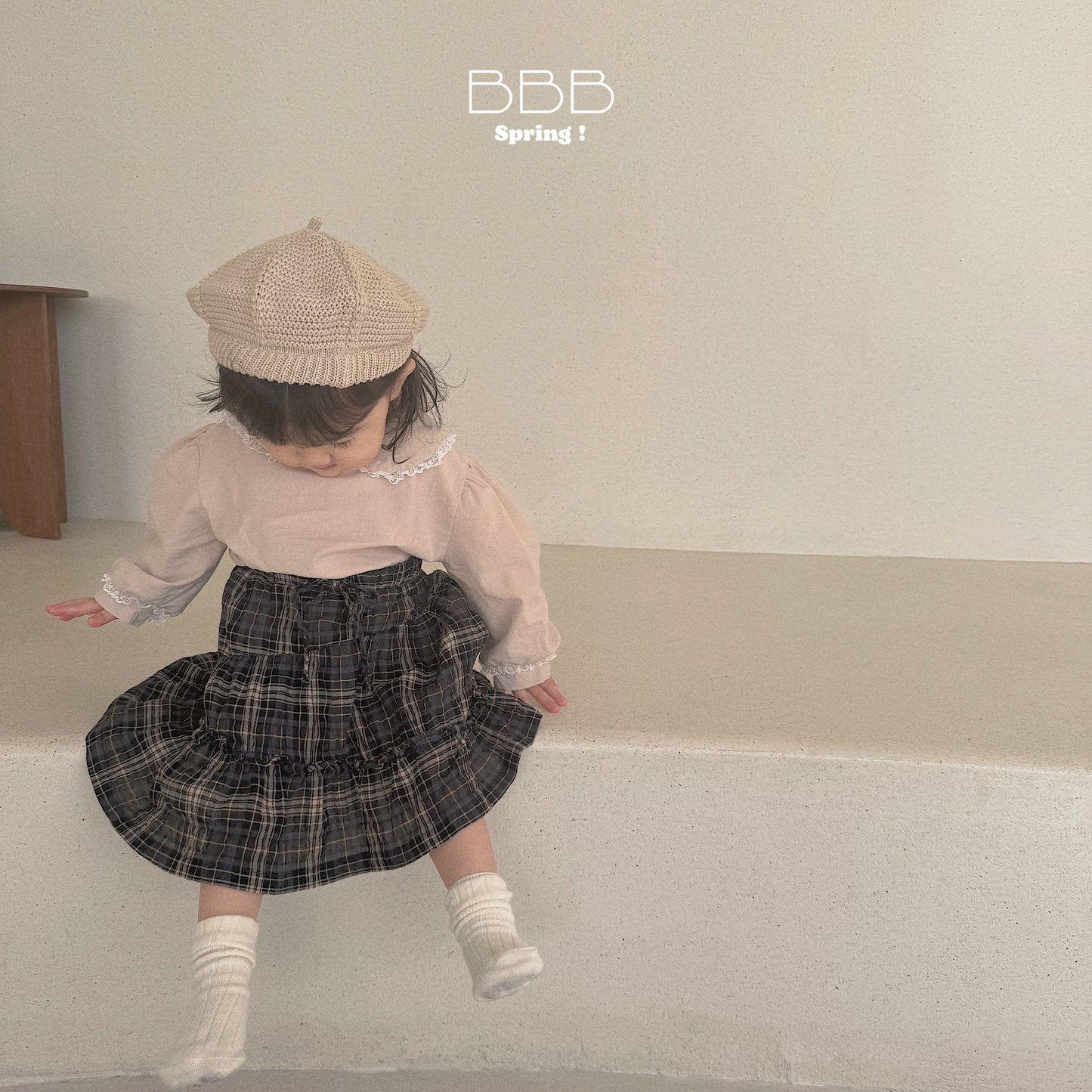 韓國童裝 26春 | BB30 Bebe Dot Dot Skirt (70-110cm)