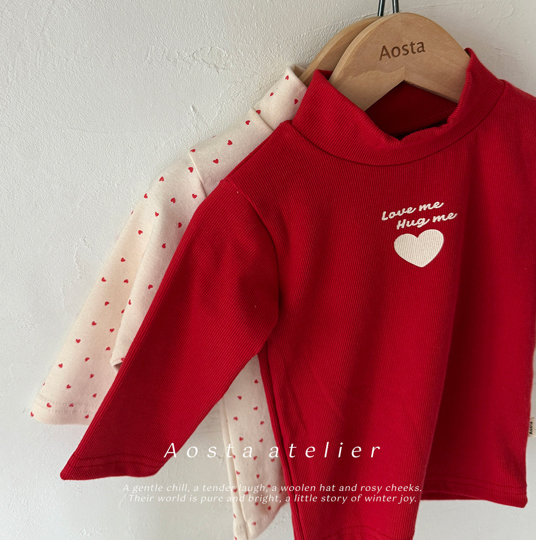 韓國童裝 25秋冬 | AO2423 Love Me Turtleneck