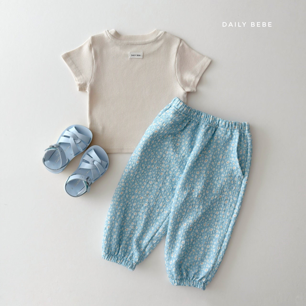 韓國童裝 26夏| DD31 Flower Aircon Pants (75-140cm)