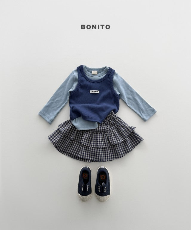 韓國童裝 26秋| BT02 Color Ribbed Tee 上衣 (80-140)