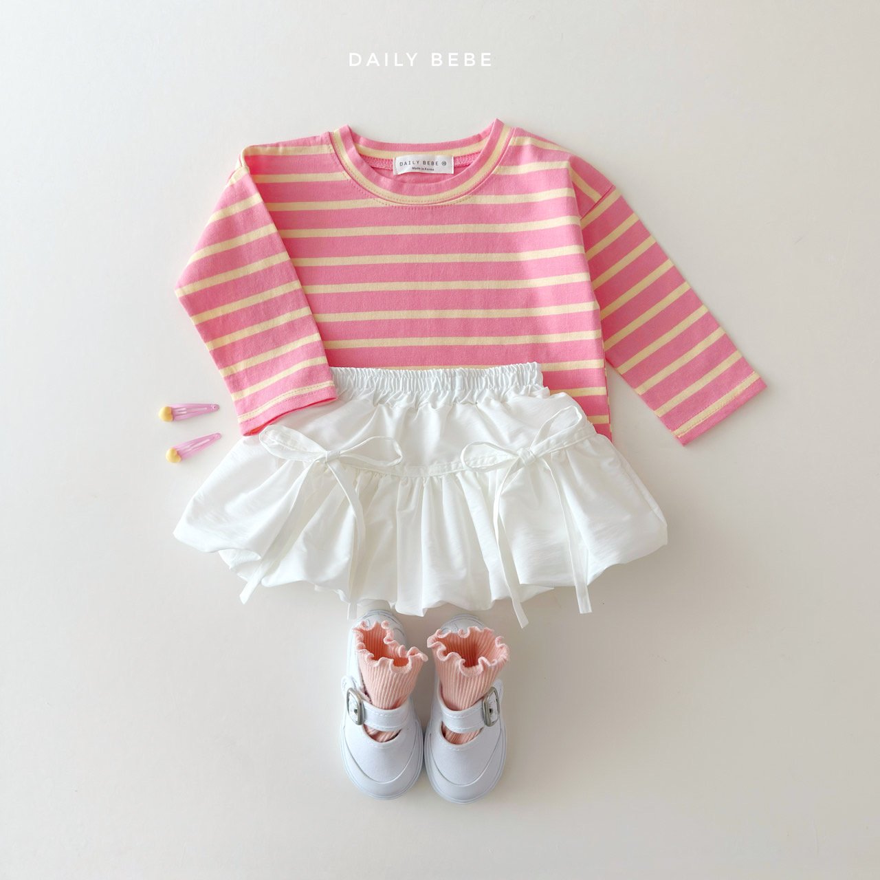 韓國童裝 26春 | DD30 荷葉短裙 (75~140cm)