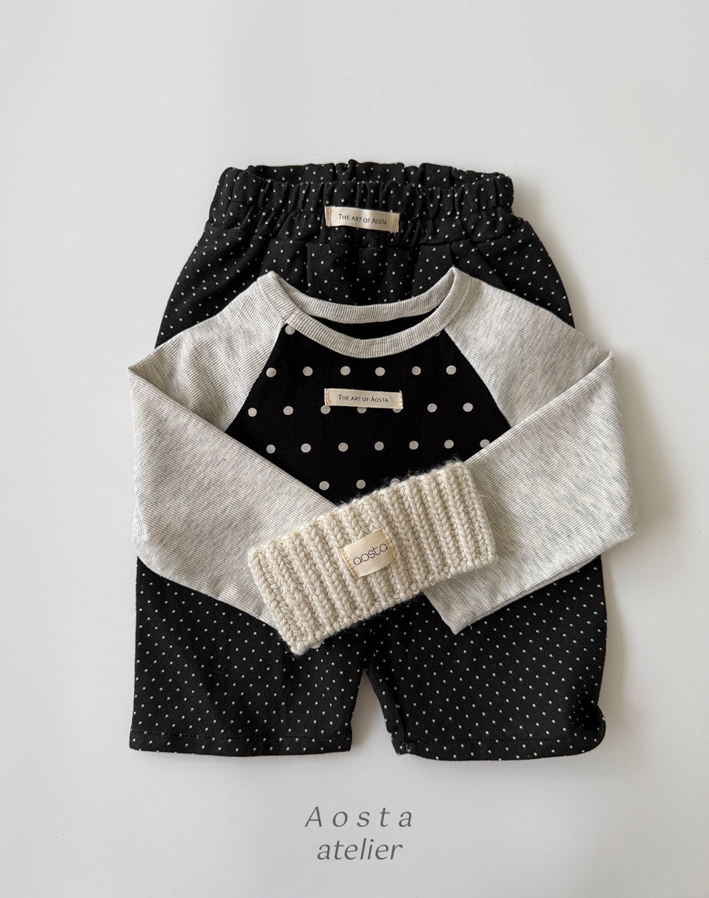 韓國童裝 26秋| AO11 Dot Raglan T 上衣 (70-110)