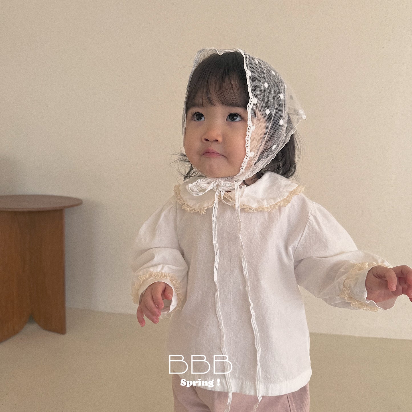 韓國童裝 26春 | BB10 Bebe Collar Blouse (70-110cm)