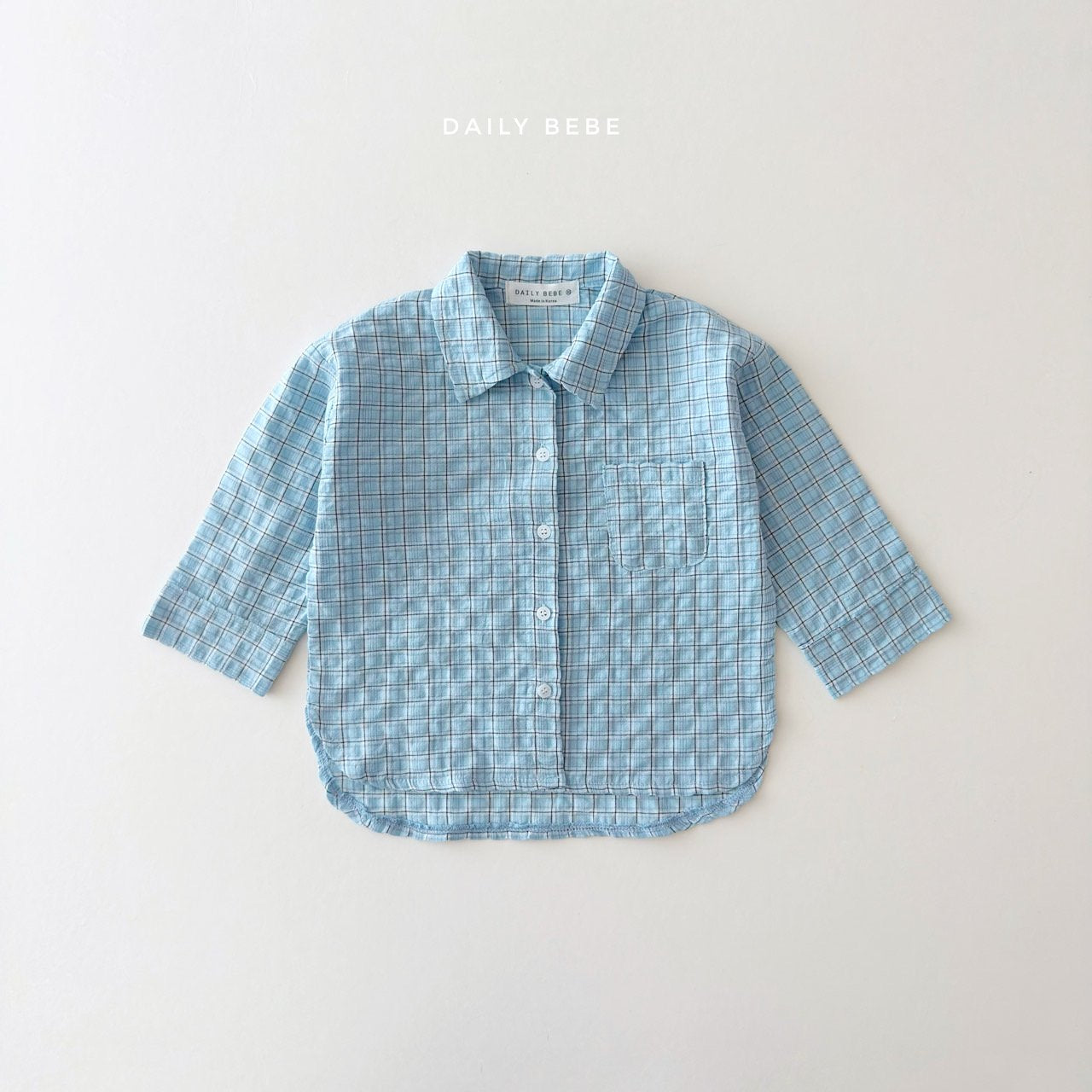 韓國童裝 26春 | DD13 格紋襯衫 (75~140cm)