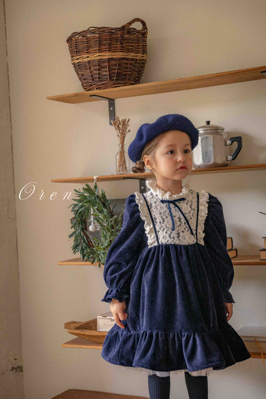 現貨▷  韓國童裝 25秋冬 | OR25451 Ellen Bella dress (90)