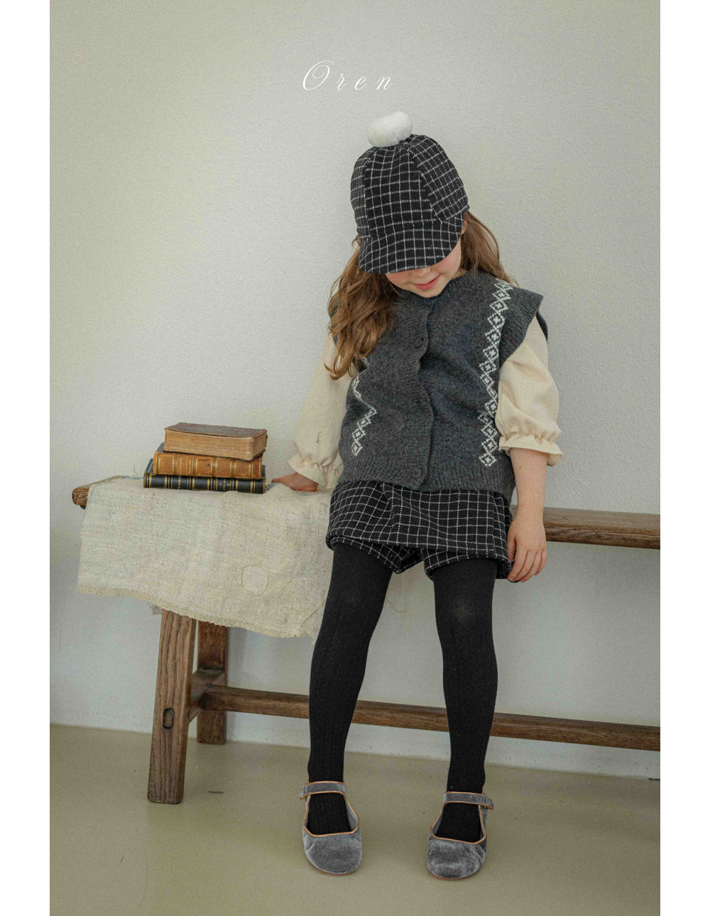 韓國童裝 25秋冬 | OR25410 Nattu Knit Vest