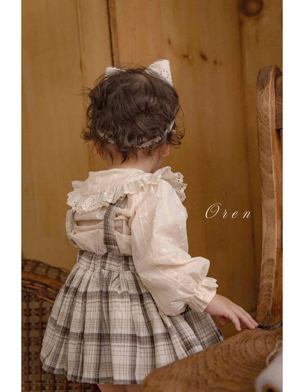 韓國童裝 26春 |  OR75 Amelia lace blouse (85~120cm)