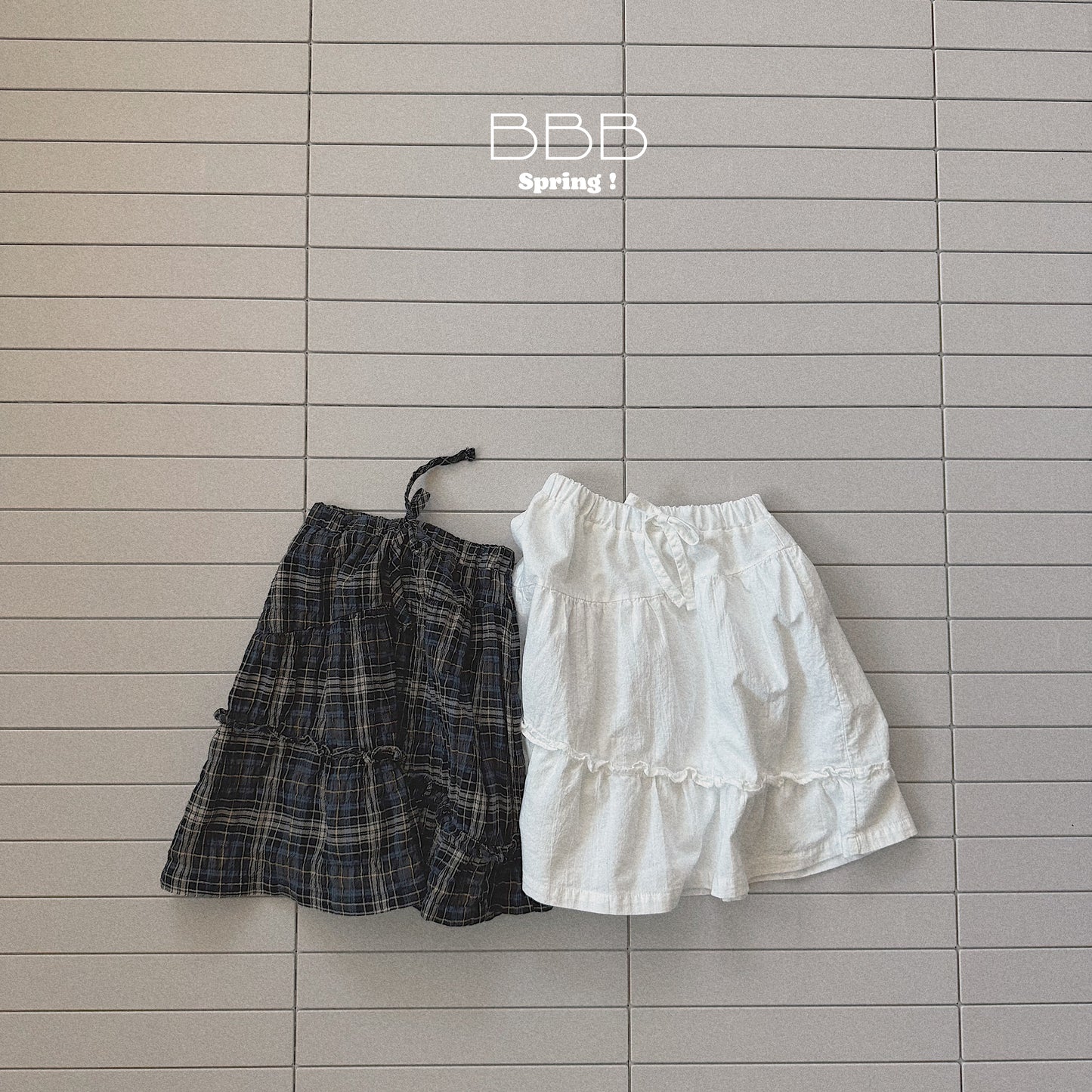 韓國童裝 26春 | BB30 Bebe Dot Dot Skirt (70-110cm)