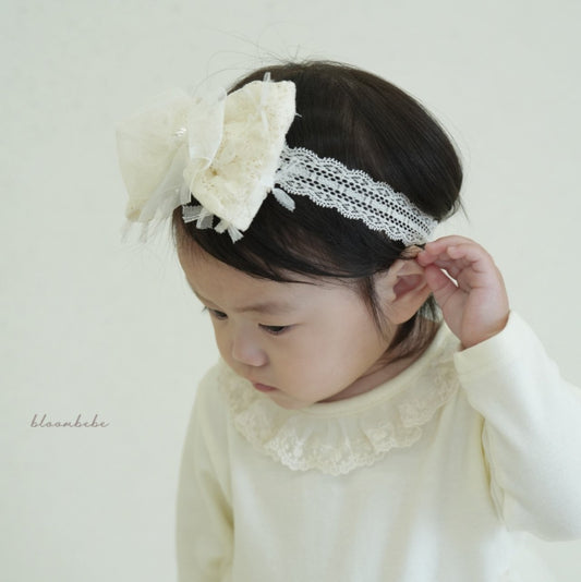 BL2302 ♡Organza Ribbon Hairband 超立體蝴蝶結頭帶 - FLO | FLOWERKKOCH 