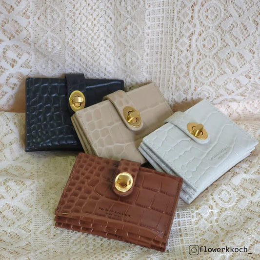 韓國真皮 | B&L Buckle Card Holder - FLO | FLOWERKKOCH 