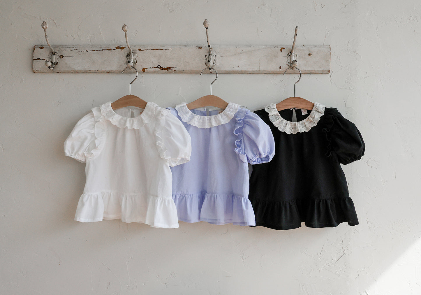 韓國童裝 26夏| FU01 Rennes Blouse 蕾絲襯衫 (90-140cm)