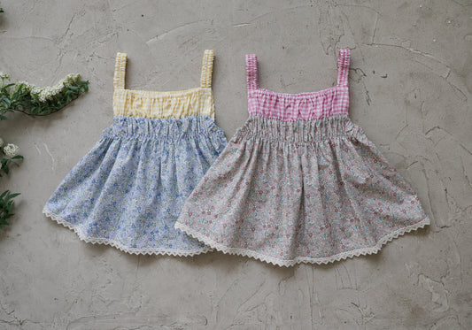 韓國童裝 26夏| FU39 Lemon Sleeveless Blouse 檸檬無袖襯衫 (90-140cm)