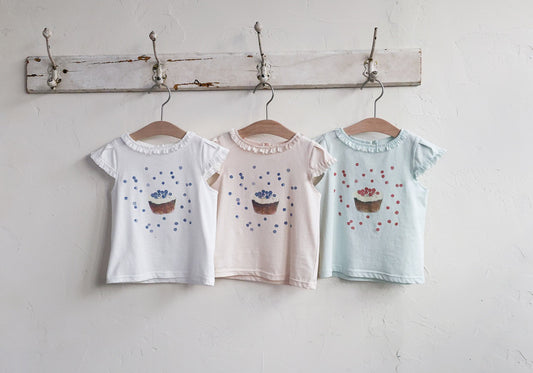 韓國童裝 26夏| FU24 Blueberry T-shirt 藍莓T恤 (90-140cm)