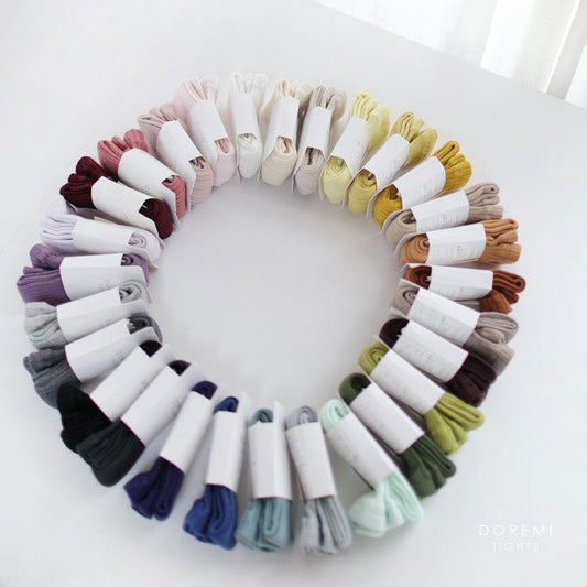 DOREMI SOCKS |  Ribbed Tights 褲襪 3 (2組或之上減$10*) - FLO | FLOWERKKOCH 