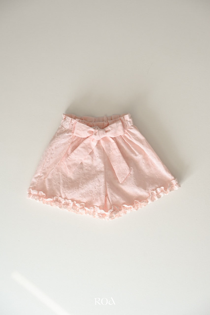 韓國童裝 26夏| RO29 Rosy Ribbon Pants (90-120cm)