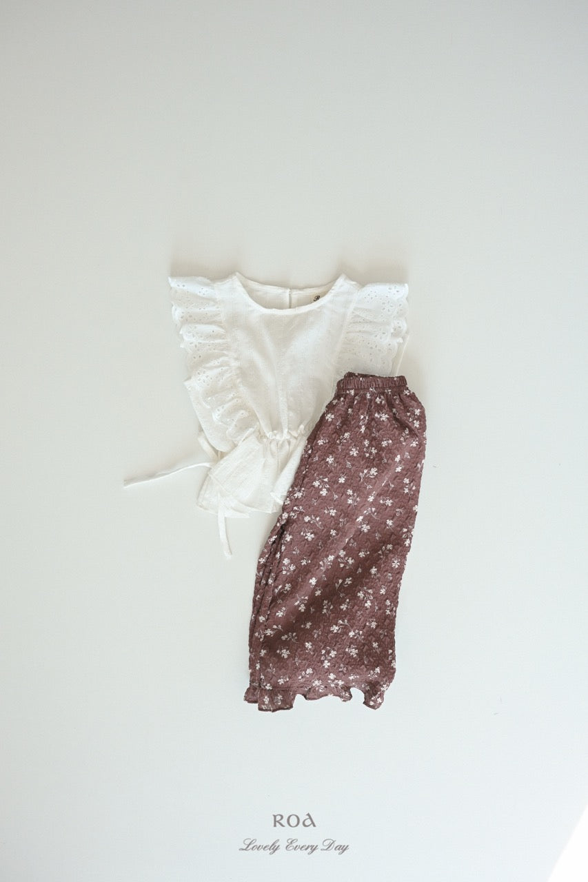 韓國童裝 26夏| RO32 Vintage Bloom Pants (90-120cm)