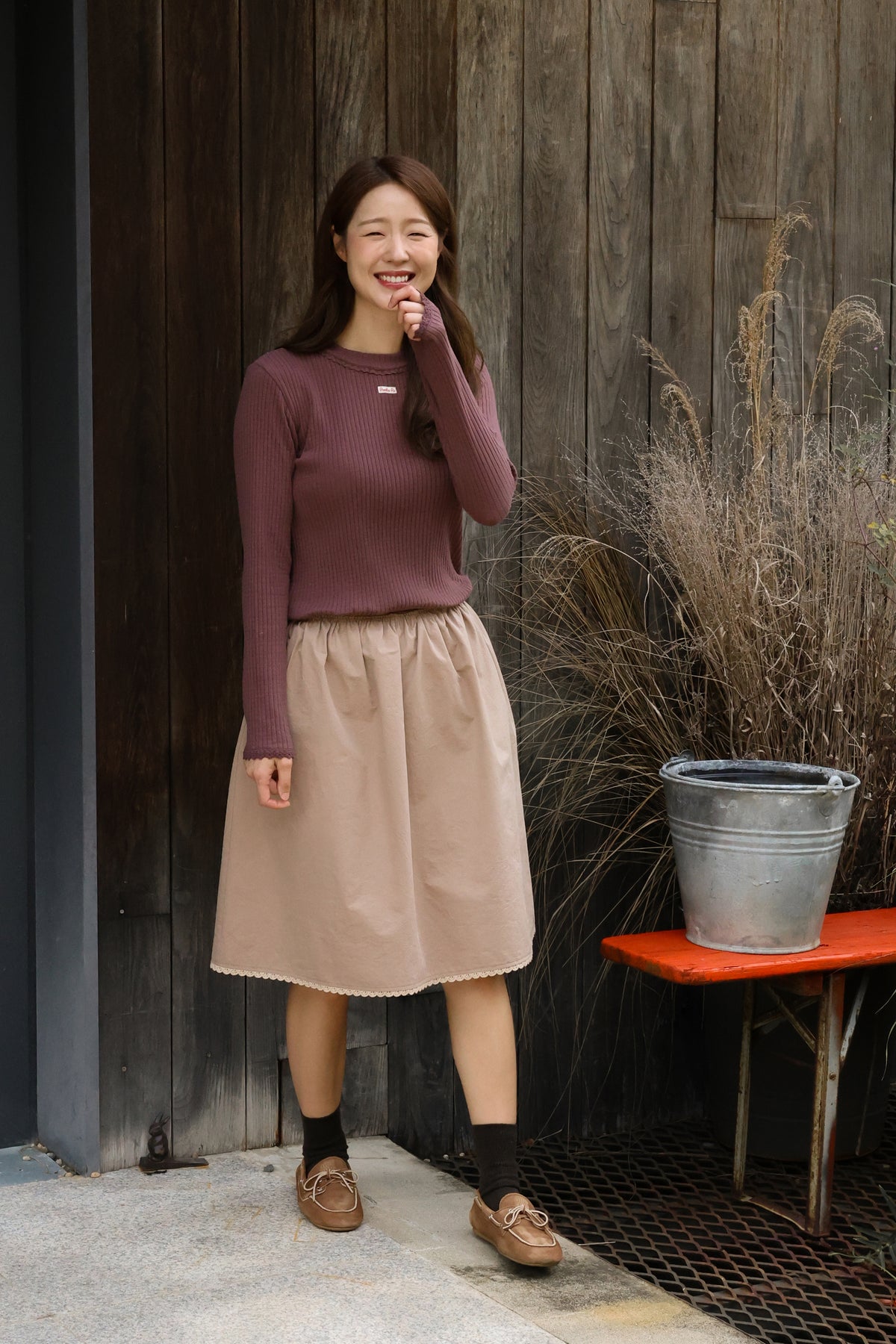 韓國童裝 26秋| FU43 Cien Skirt 長裙 MOM (Free Size)