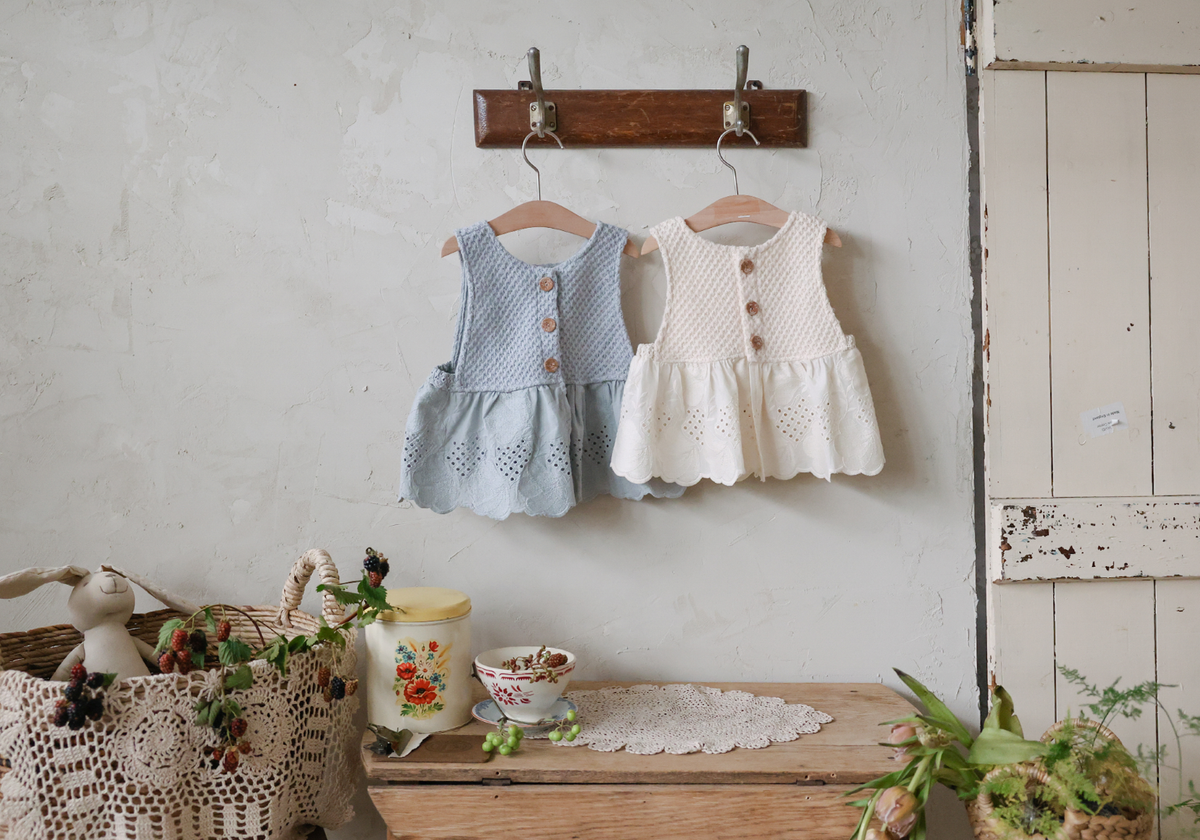 韓國童裝 26秋| FU07 Layered Vest 背心 (90-140)
