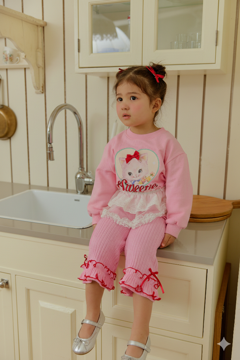 韓國童裝 26春 | SE44 鏤空蕾絲裙 (90~130cm)