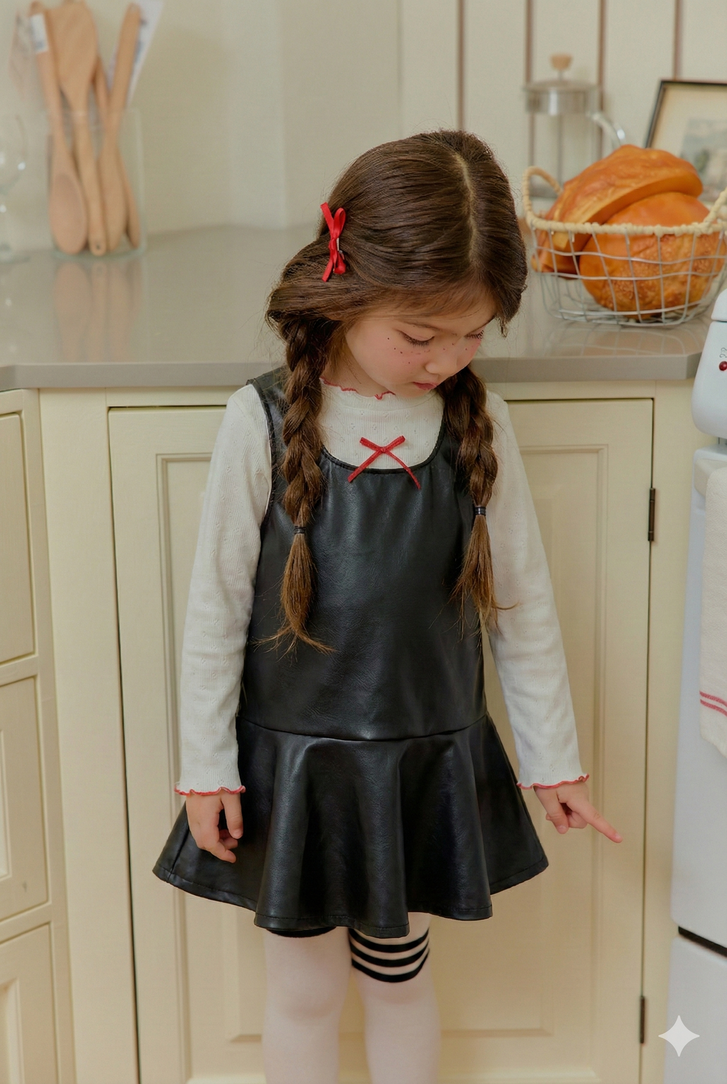 韓國童裝 26春 | SE39 洋紅連身裙 (90~130cm)