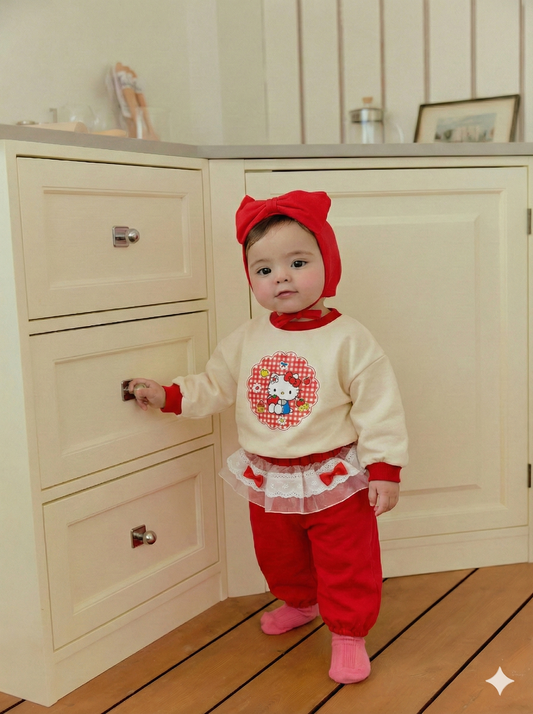 韓國童裝 26春 | SE07 甜心蝴蝶套裝 (70~100cm)