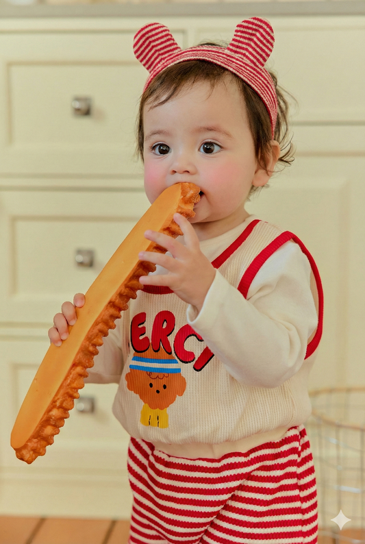 韓國童裝 26春 | SE10 Vest假兩件上下套裝 (70~100cm)