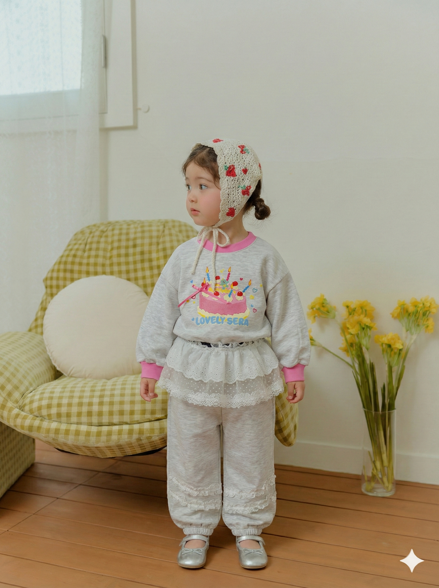 韓國童裝 26春 | SE44 鏤空蕾絲裙 (90~130cm)