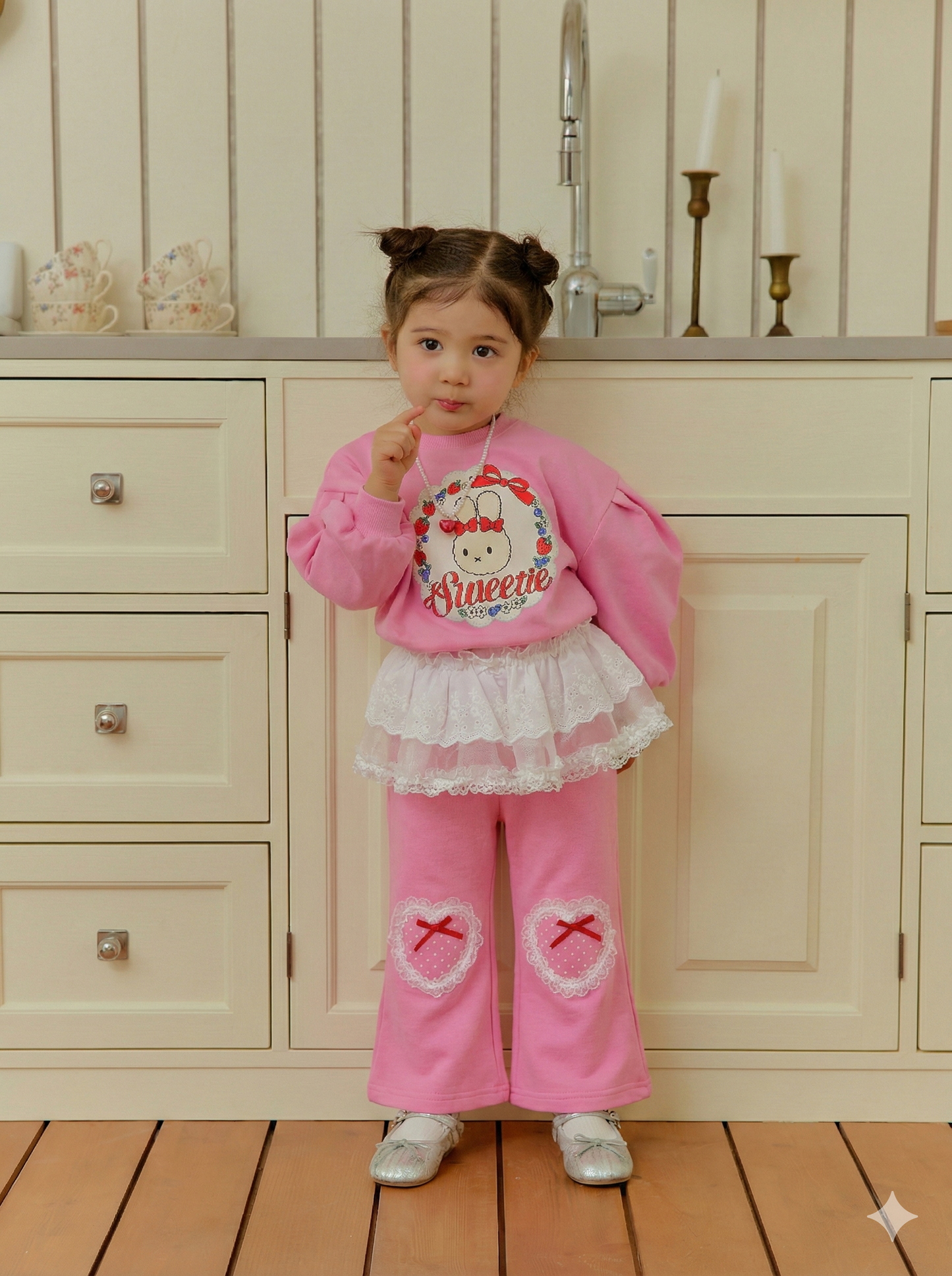 韓國童裝 26春 | SE30 圓點心褲 (90~130cm)