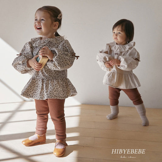 現貨▷ 韓國童裝 秋冬| Hibyebebe Ribbon Blouse Set (90/100) - FLO | FLOWERKKOCH 