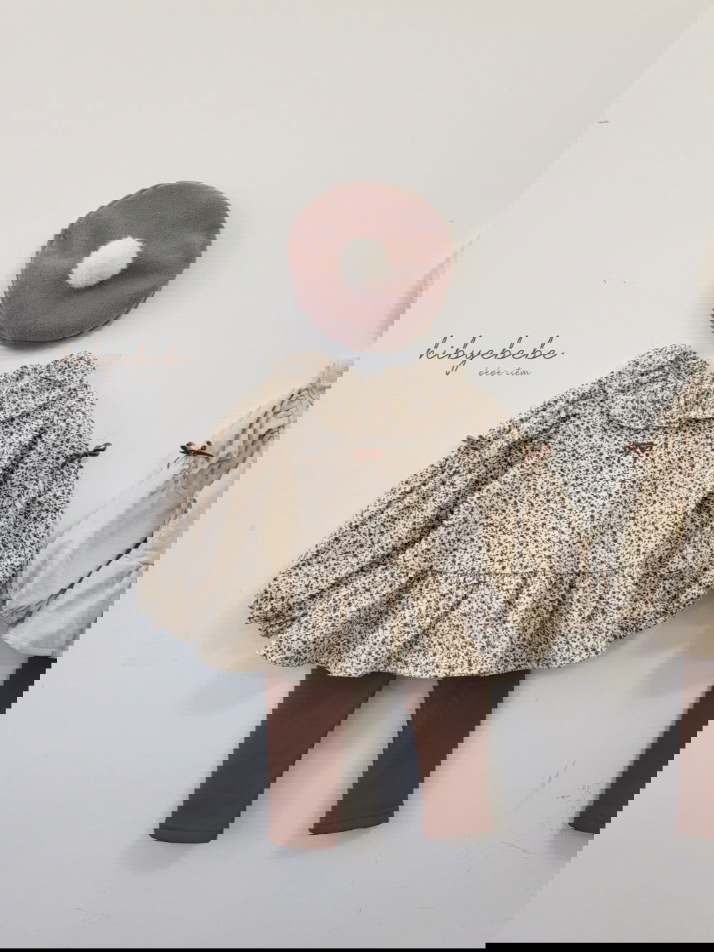 現貨▷ 韓國童裝 秋冬| Hibyebebe Ribbon Blouse Set (90/100) - FLO | FLOWERKKOCH 