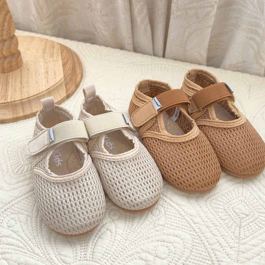 【預購】三層網眼牛角包鞋 croissant shoes