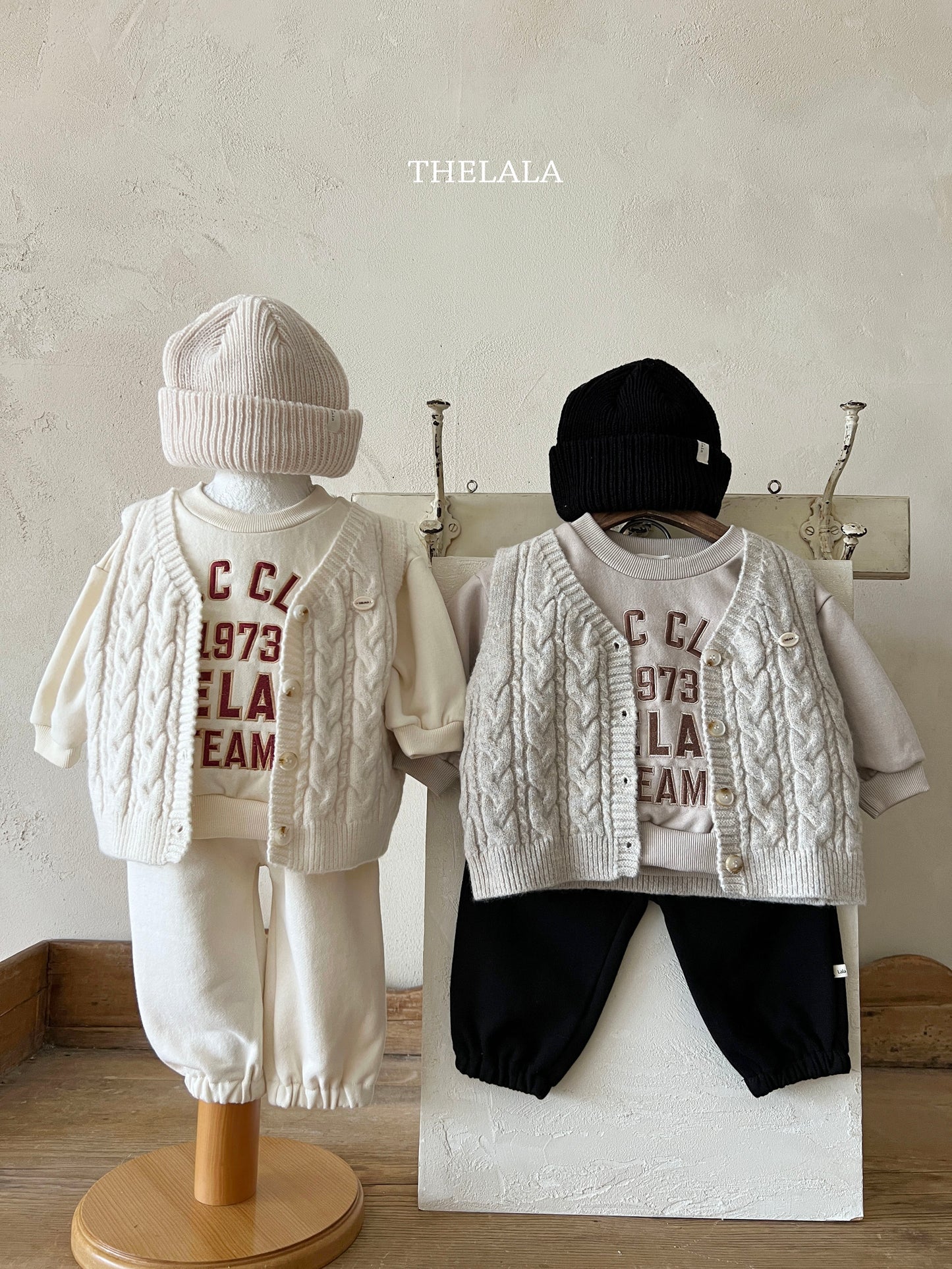 韓國童裝 25秋 | LA25301 Knit Vest （Baby and Kids)
