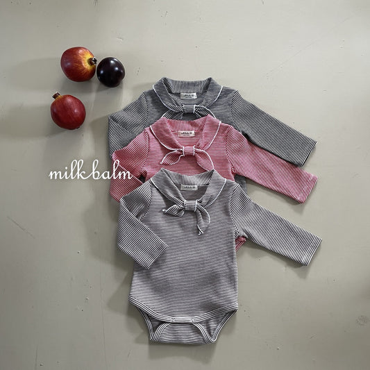 韓國童裝 26秋| MK14 Milo Stripe Suit 包屁衣
