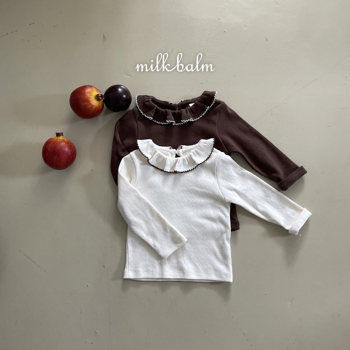 韓國童裝 26秋| MK05 Picot Frill Tee 上衣
