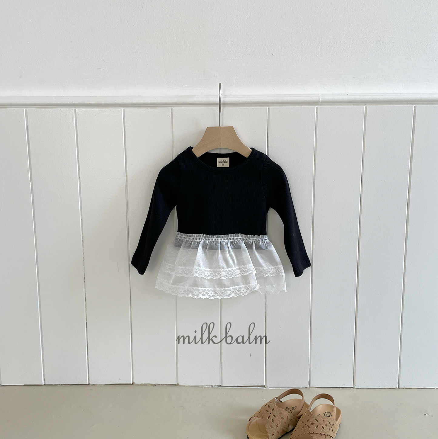 韓國童裝 26SS| MK17 Lace T-Shirt (75-125cm)