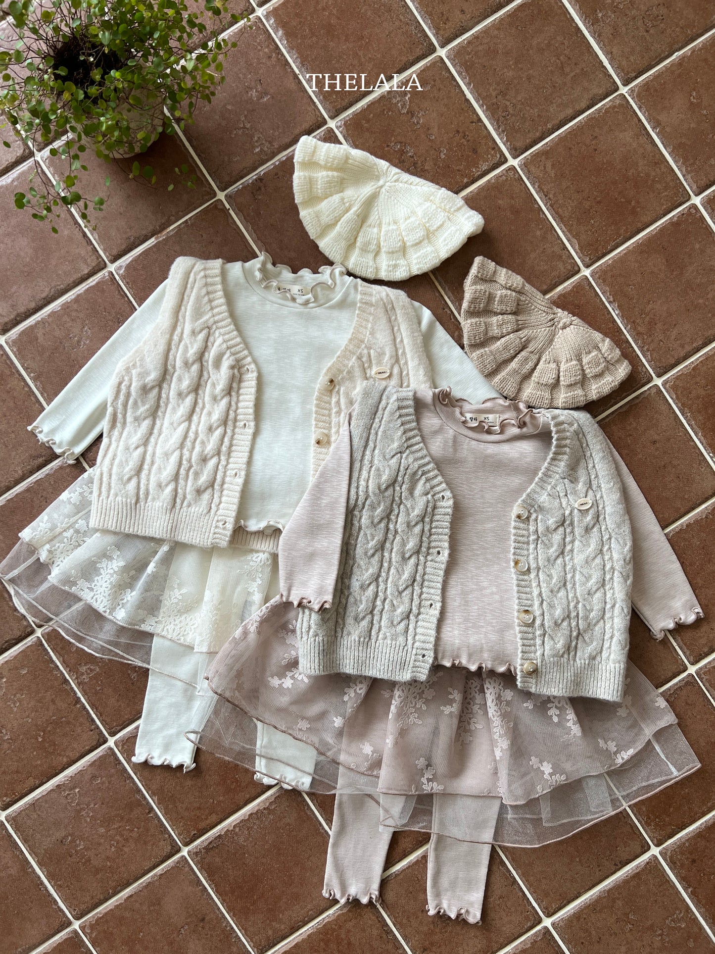 韓國童裝 25秋 | LA25301 Knit Vest （Baby and Kids)