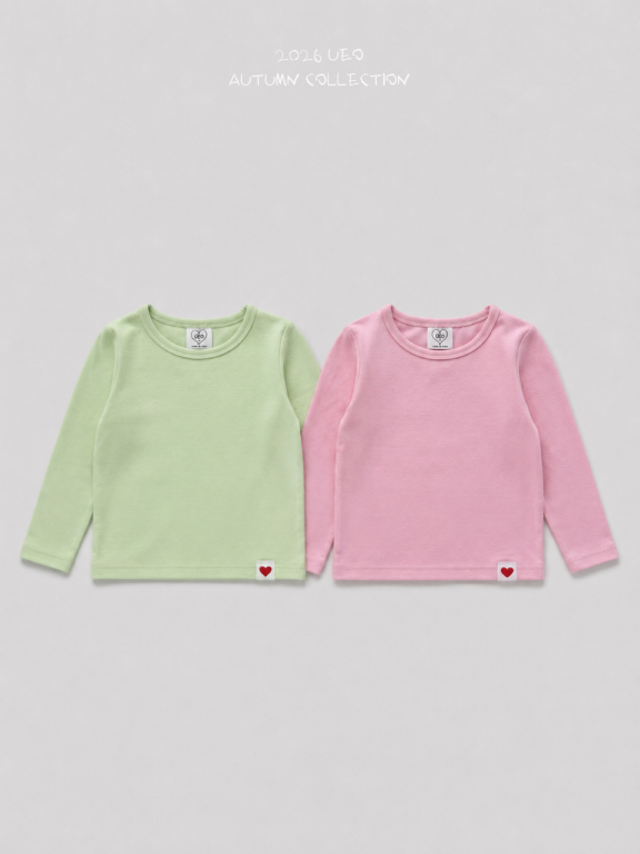 韓國童裝 26秋| UE07 Pastel Chewy Tee 上衣 (90-130)